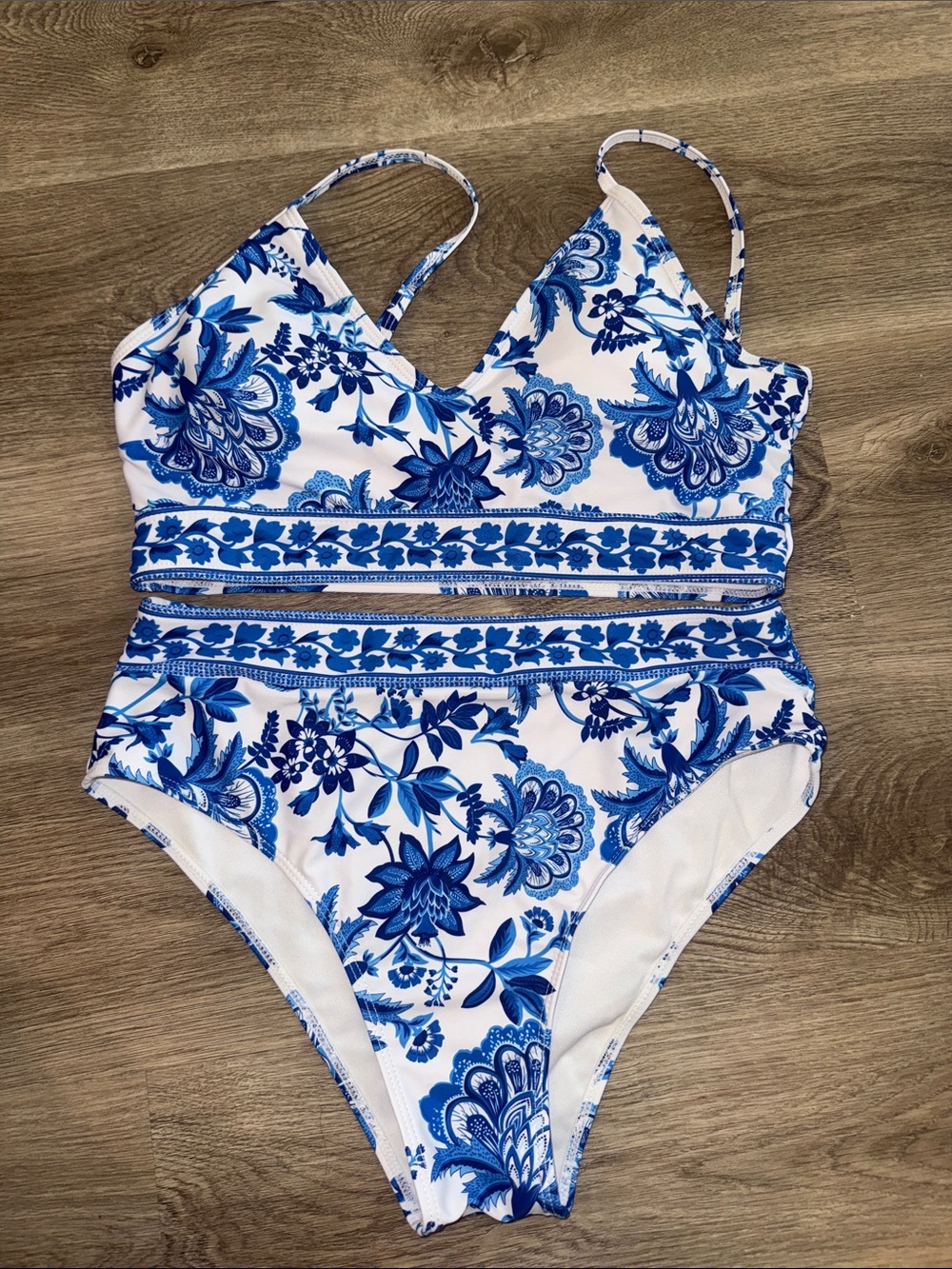 Blue Floral bikini